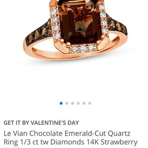 Le Vian Chocolate Diamond Strawberry Gold Ring